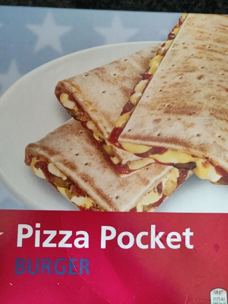 Pizza pocket burger