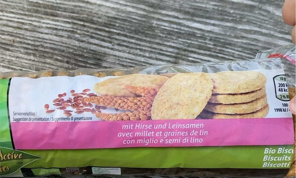 Bio biscuit millet et graine de lin