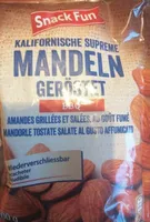 Amande grillées et salées, au goût fumé