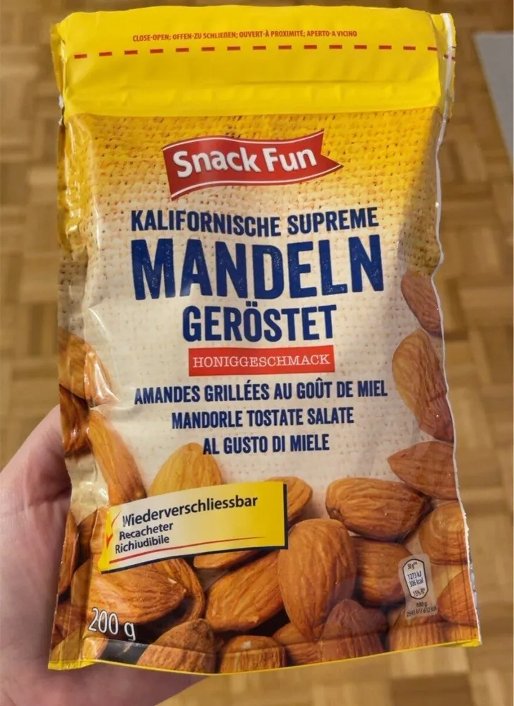 Mandeln geröstet