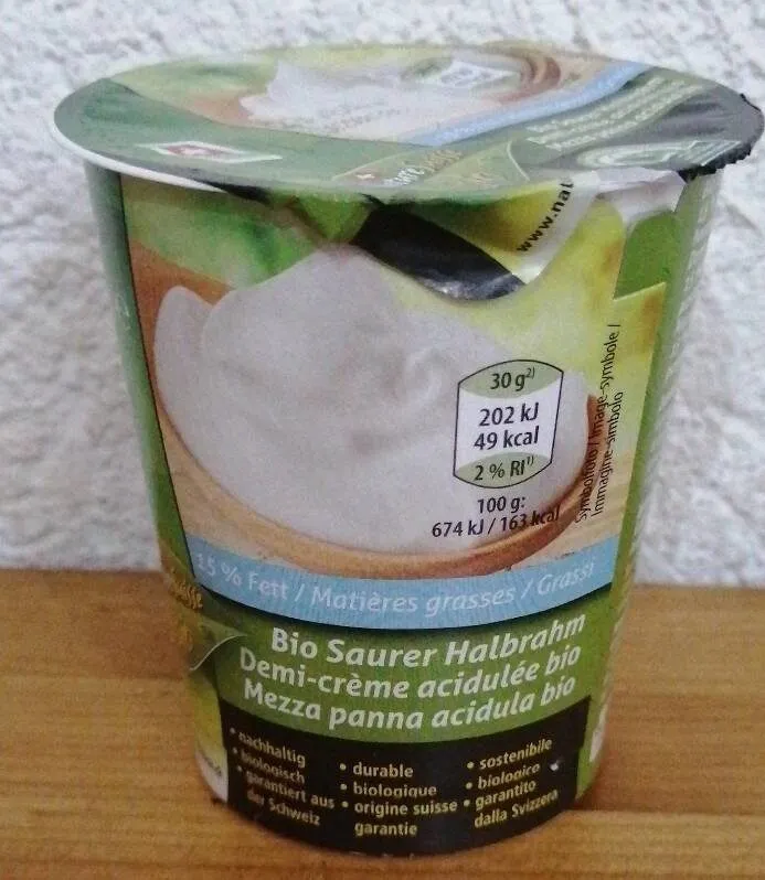 Demi-crème acidulée bio