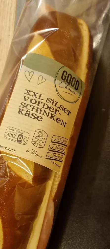 Xxl silser vorderschinken käse