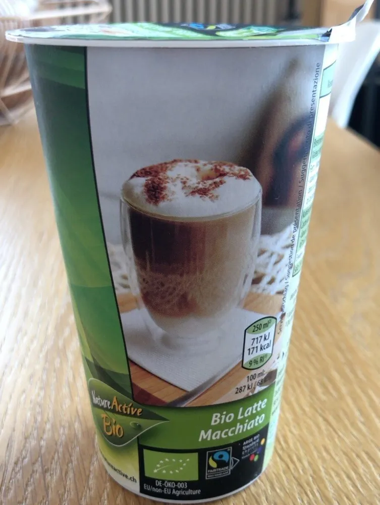 Bio latte machiatto