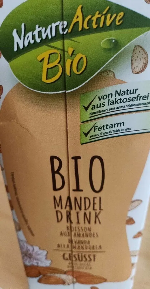 Boisson aux amandes, sucrée