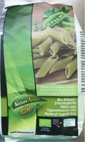 Penne à base de pois verts