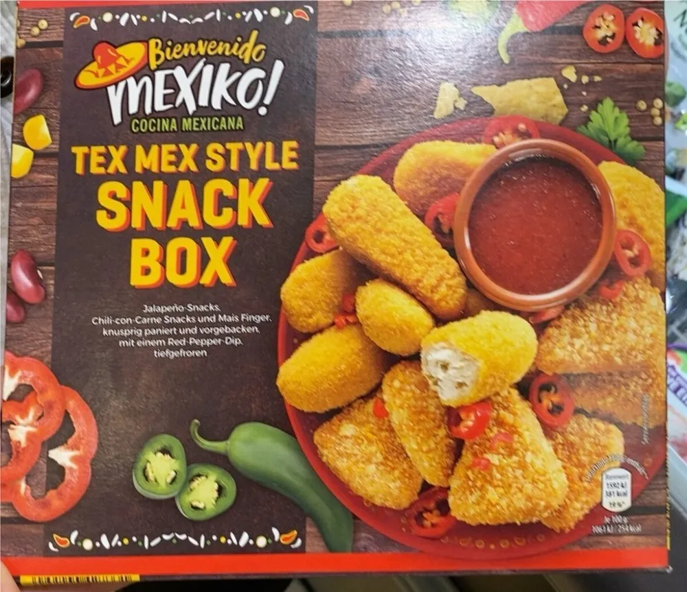 Tex mex style snack box