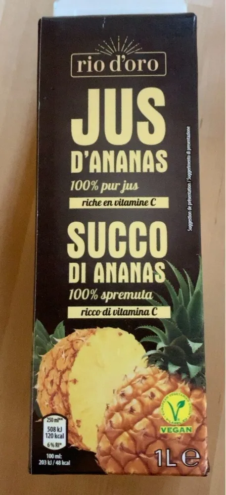 Jus d’Ananas pur jus