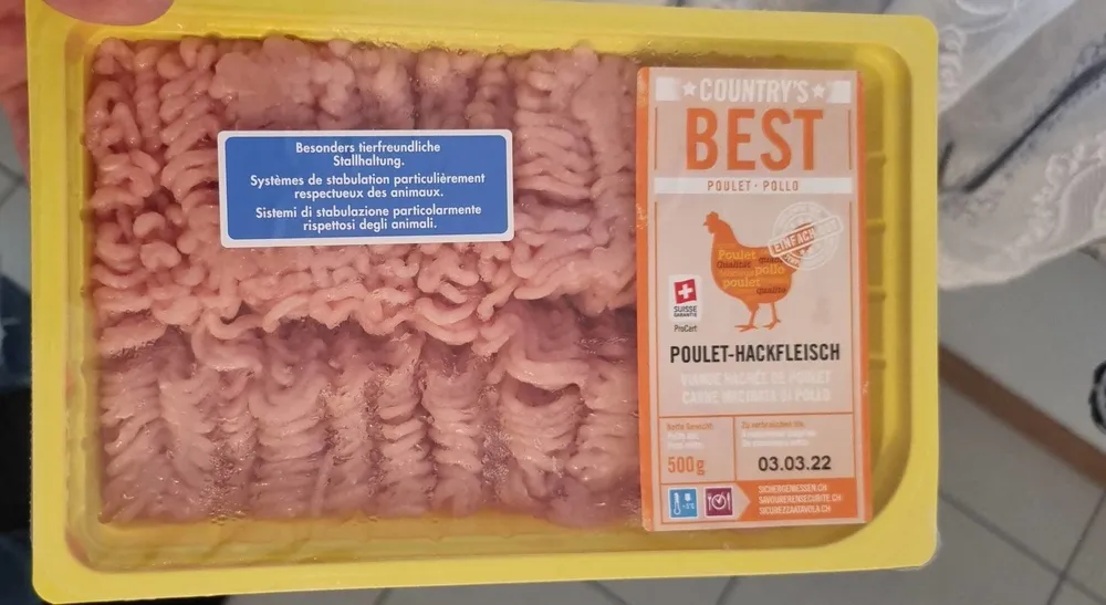 Viande hachée de poulet