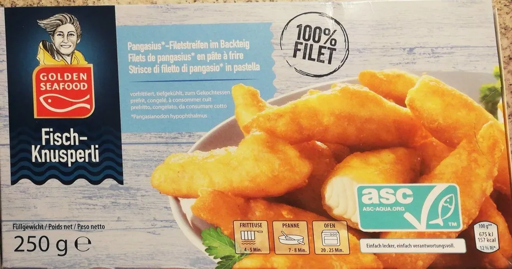 Filets de pangasius en pâte à frire