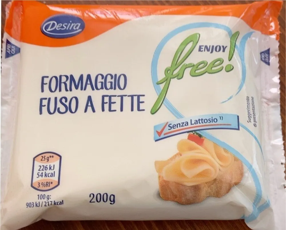 Formaggio fuso a fette