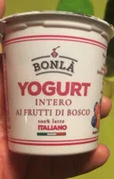 Yogurt intero ai frutti di bosco