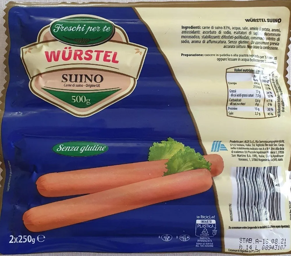 würstel suino