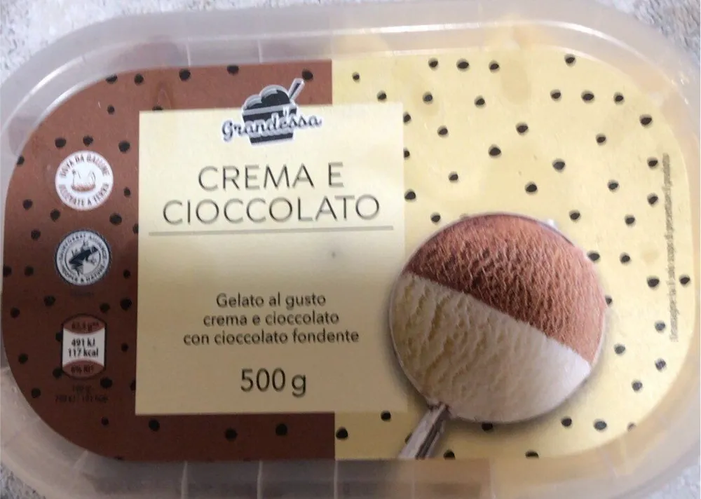 Gelato al Crema e cioccolato