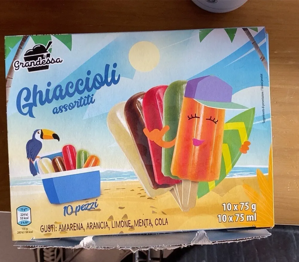Ghiaccioli assortiti