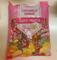 Caramelle ripiene gusto frutta