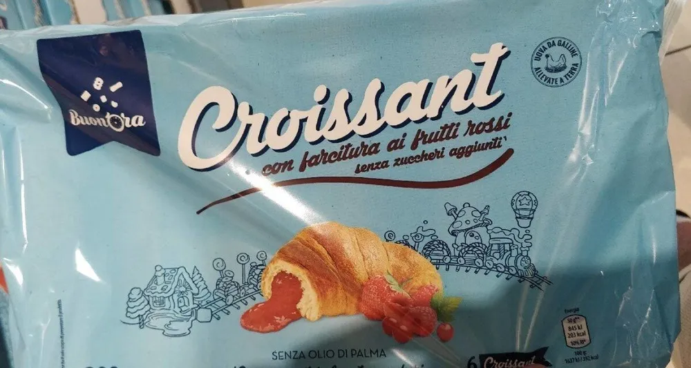 Buon'ora croissant ai frutti rossi senza zuccheri aggiunti