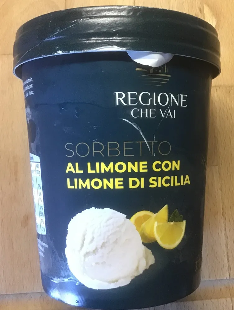 sorbetto al limone di Sicilia