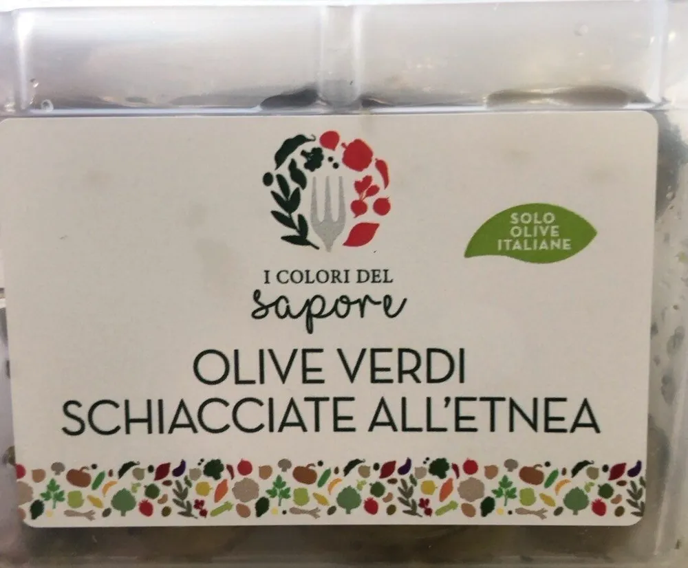 Olive verdi schiacciate all’etnea