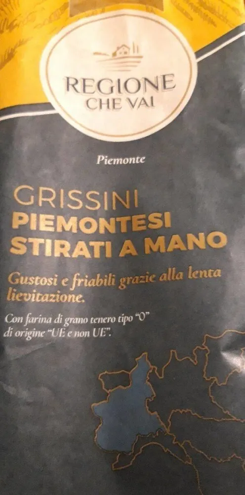 Grissini piemontesi stirati a mano Regione che vai