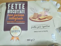 fette biscottate con farina integrale