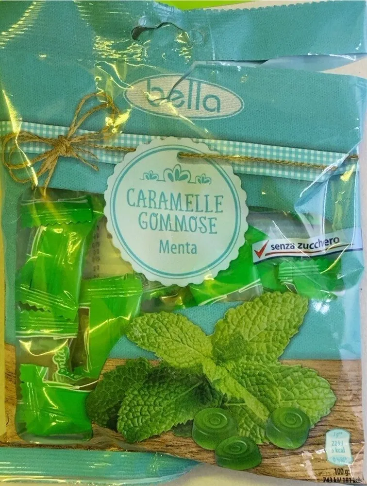 Caramelle gommose menta senza zucchero