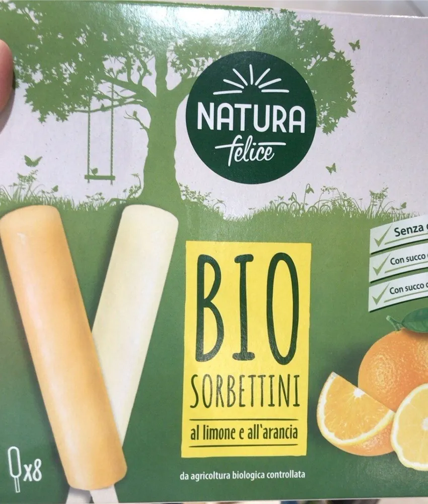 Sorbettini bio al limone e all’arancia