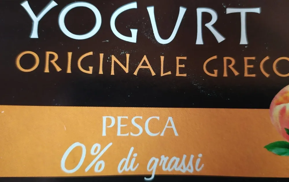 Yogurt Greco alla Pesca 0% grassi