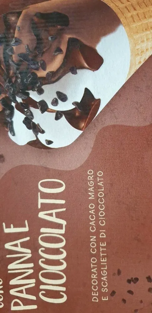 Gelato cornetto alla panna