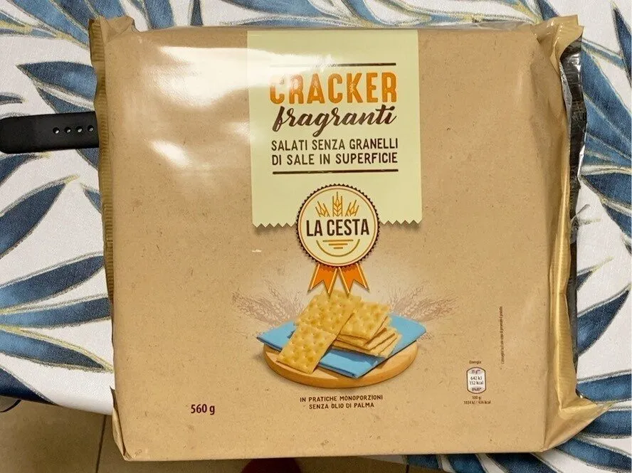 Cracker salati senza granelli