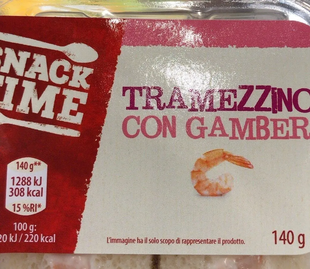 Tramezzino gamberi