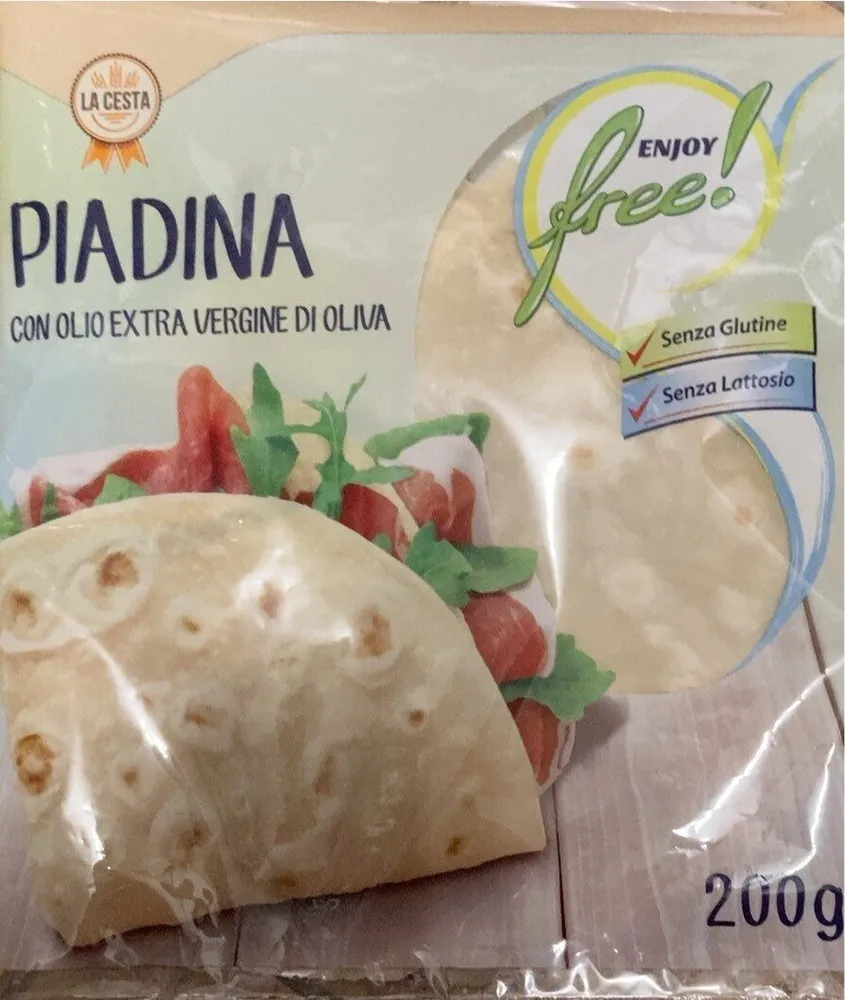 Piadina con olio extravergine di oliva