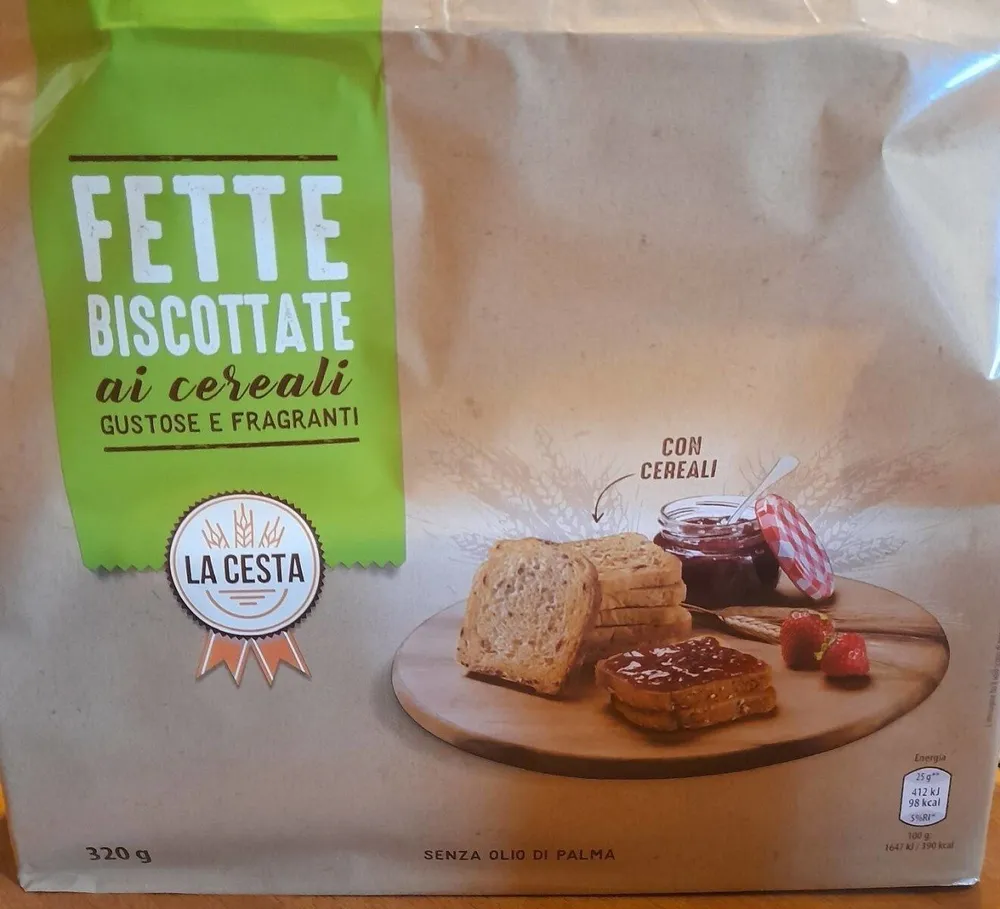 Fette biscottate ai cereali