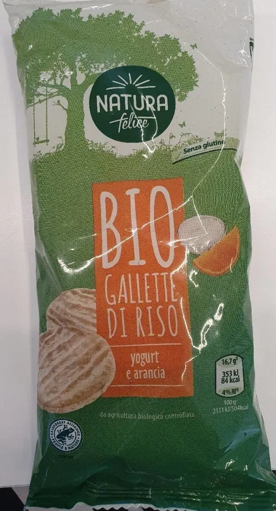 Bio Gallette di riso - Yogurt e Arancia