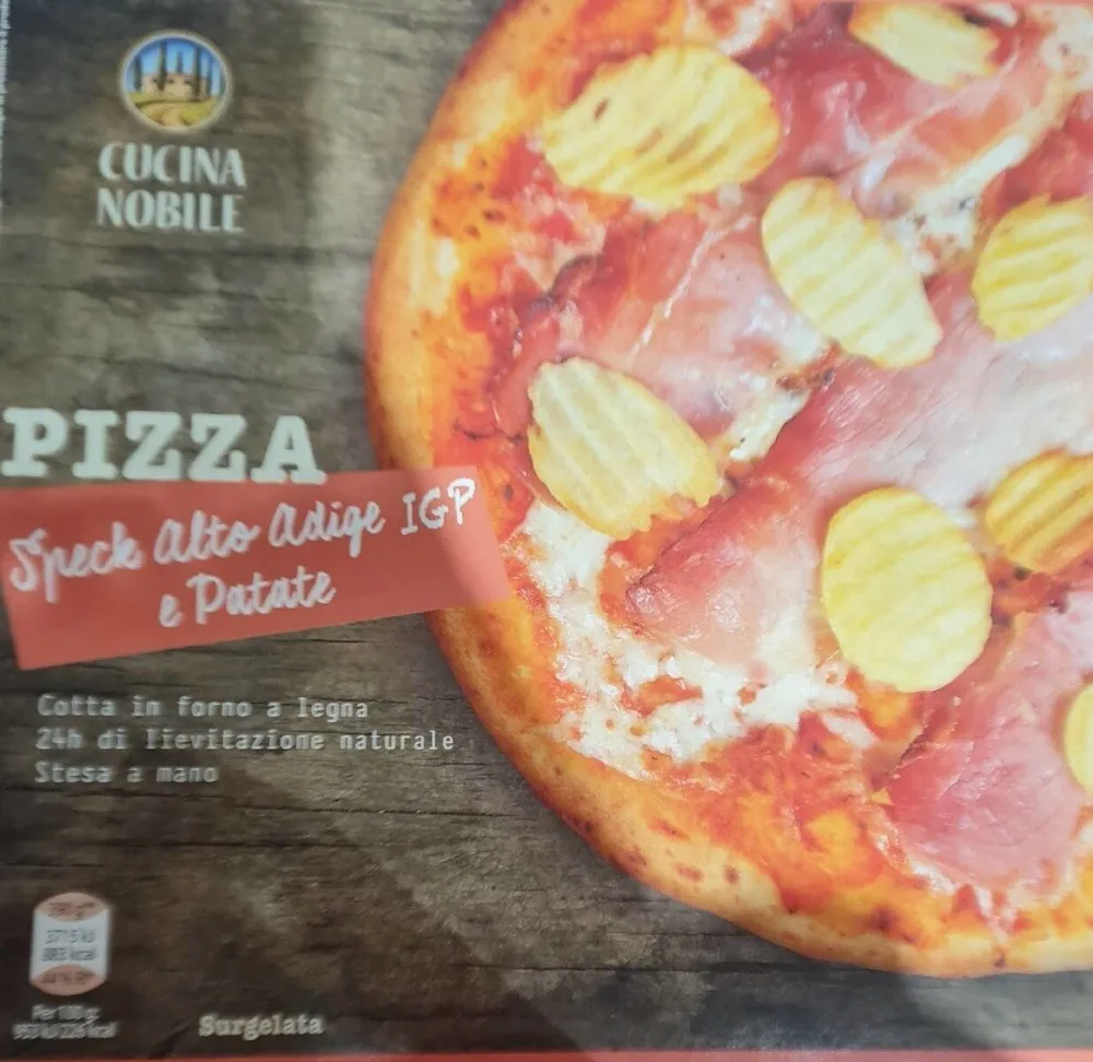 Pizza speck Alto Adige e Patate