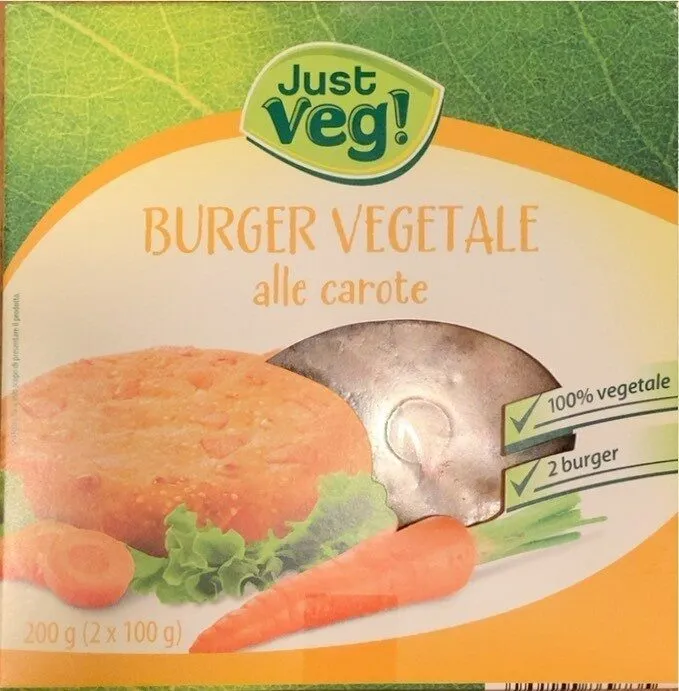 Burger vegetale alle carote