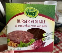 Burger vegetale al radicchio rosso