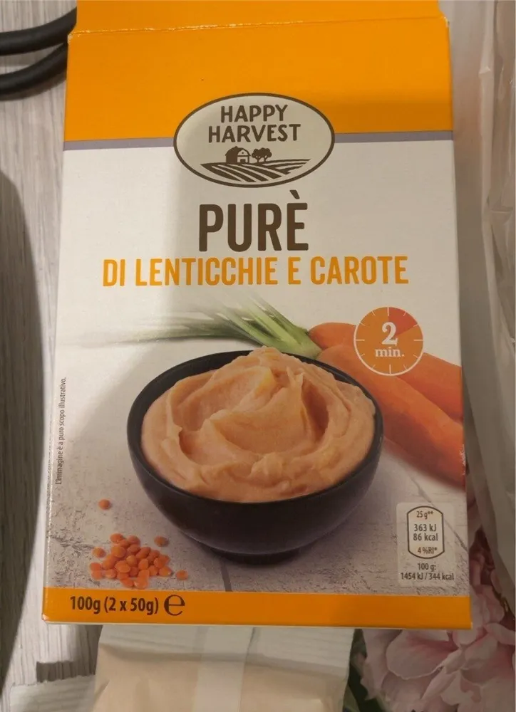 Purè di lenticchie e carote