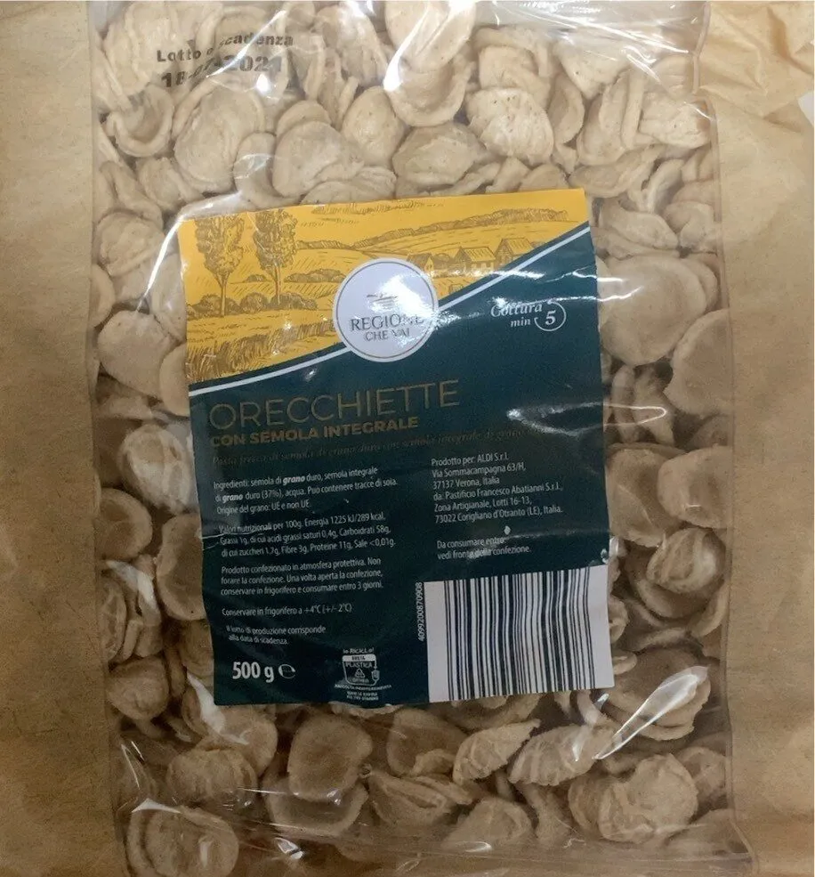 Orecchiette con semola integrale