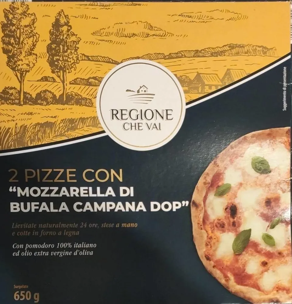 Pizza con mozzarella di bufala Campana DOP