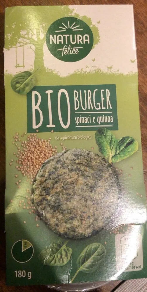 BIO BURGER spinaci e quinoa