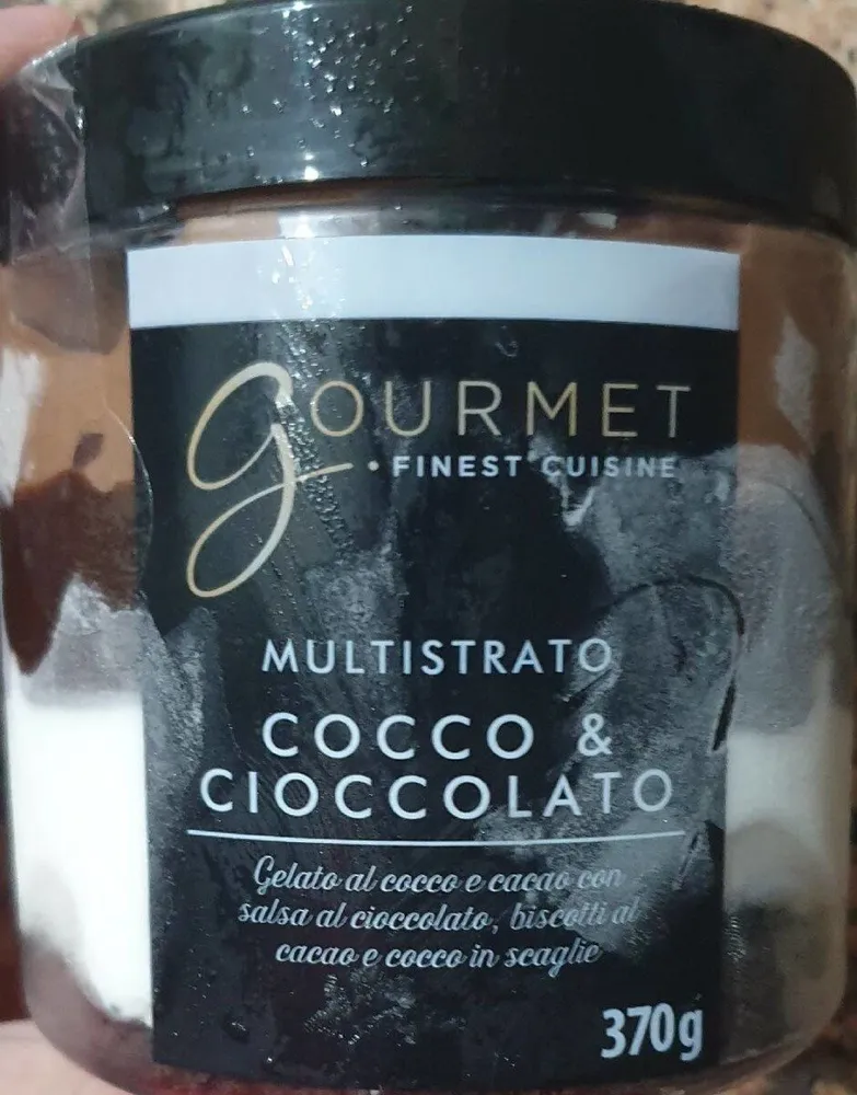 Gelato cocco e cioccolato