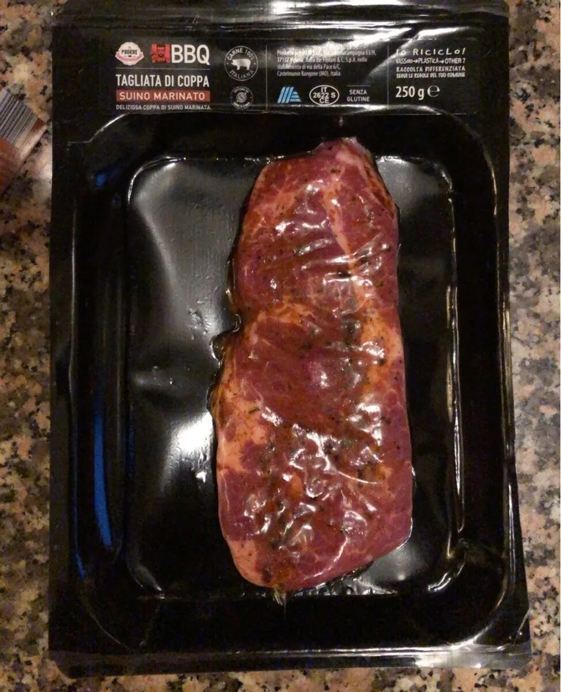 BBQ Tagliata di coppa suino marinato