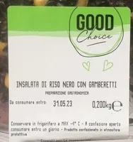 Insalata di riso nero con gamberetti