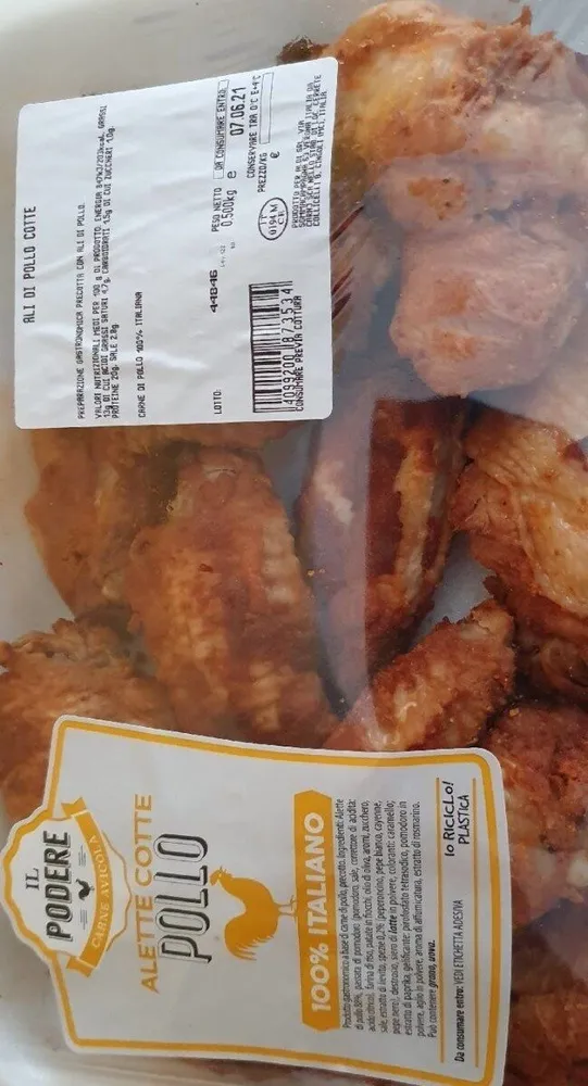 alette cotte pollo