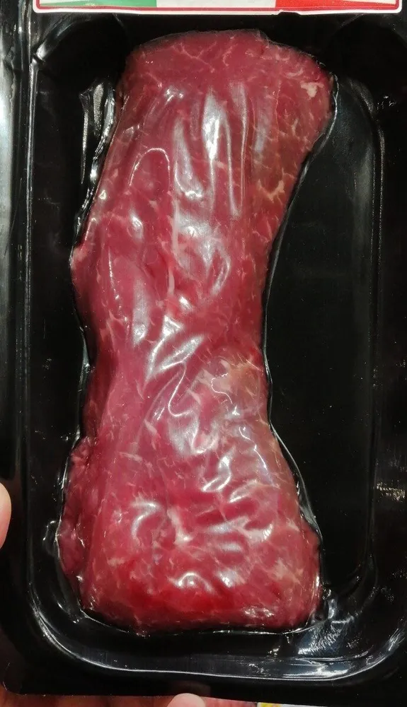 Tagliata marinata di bovino adulto