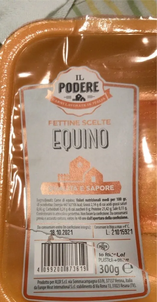 Fettine scelte Equino