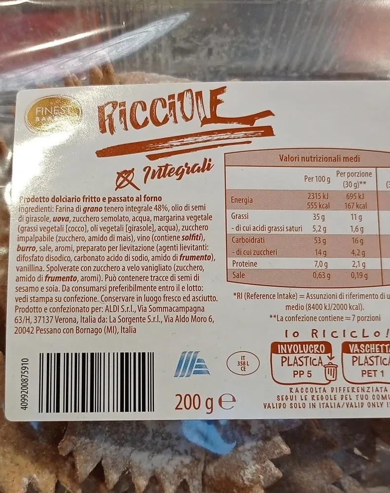 ricciole integrali