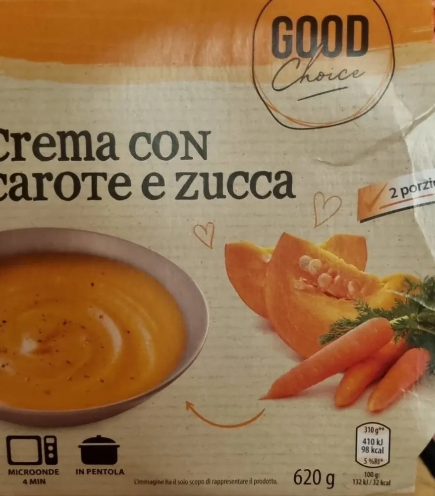 Crema con carote e zucca