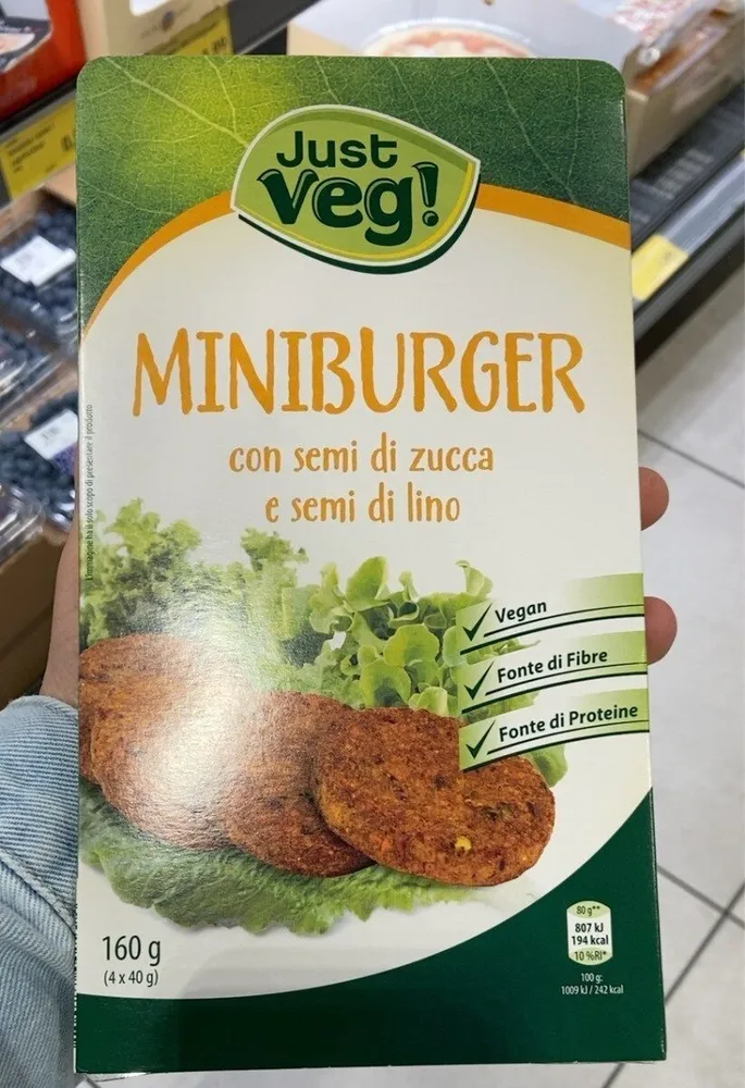Miniburger con semi di zucca e semi di lino
