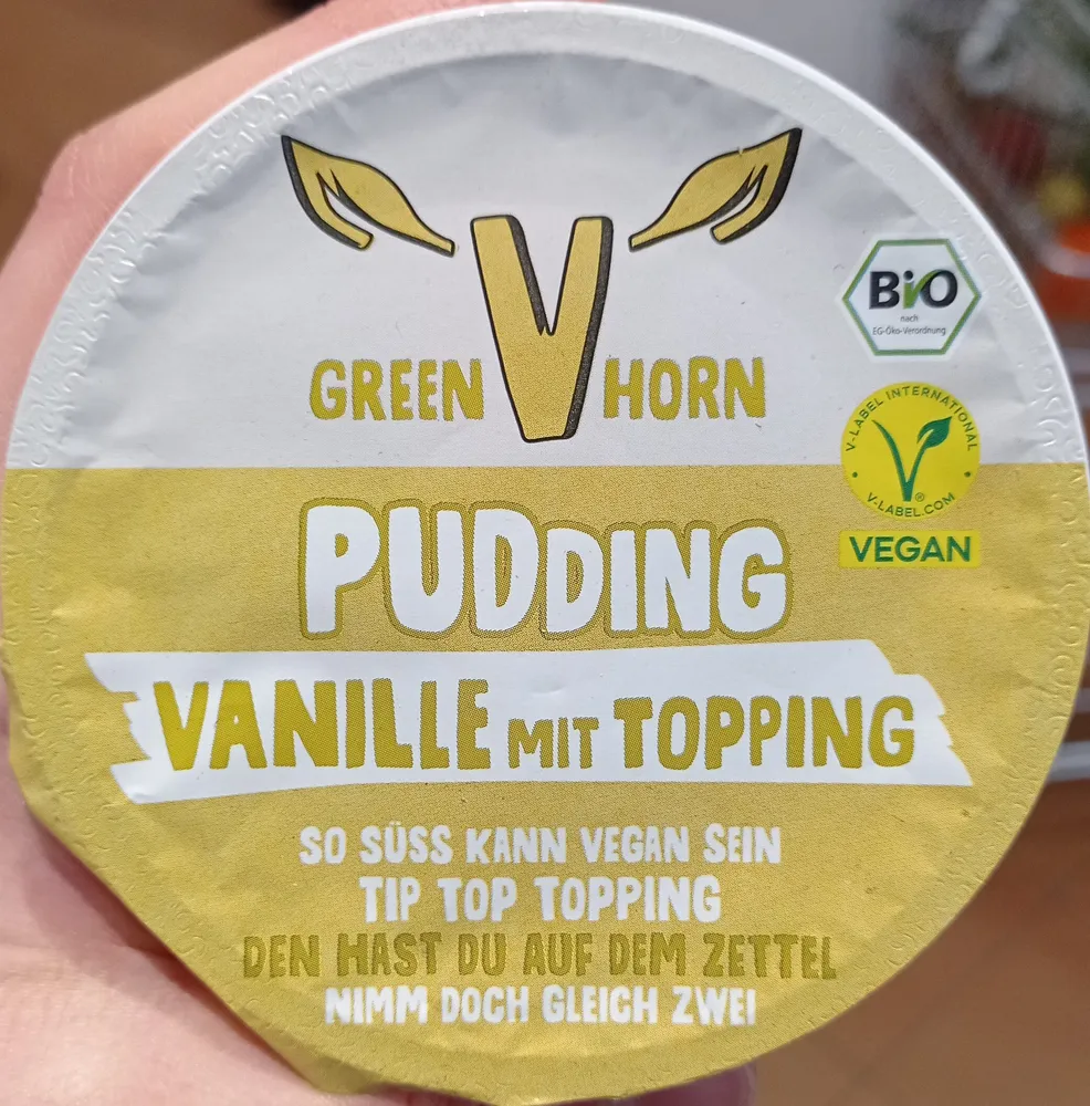 Pudding Vanille mit Topping